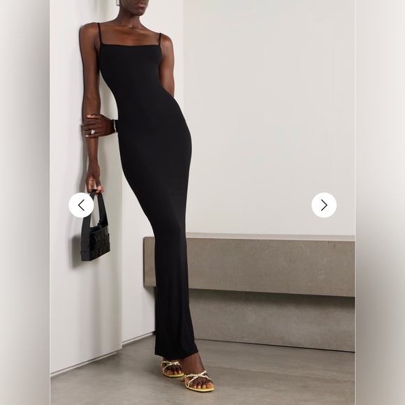 New Skims soft lounge ribbed long stretch model slip dress - Picture 5 of 6